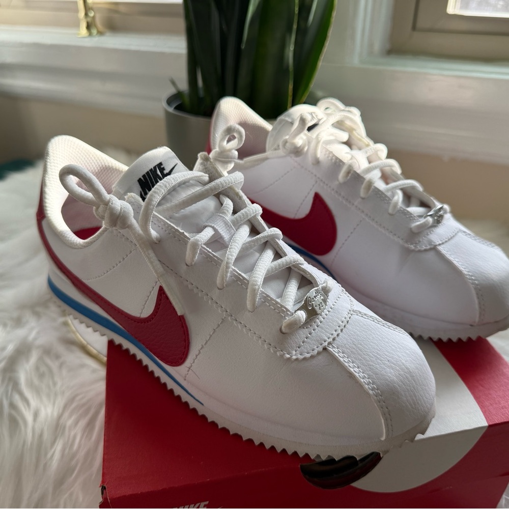 Nike Cortez Basic SL GS White Varsity Red Size 5Y (Women’s 6.5–7) - Picture 6 of 7